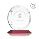 Gibralter Red Circle Crystal Award