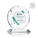 Gibralter Full Color Clear Circle Crystal Award