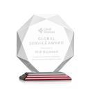 Kitchener Rosewood Polygon Crystal Award