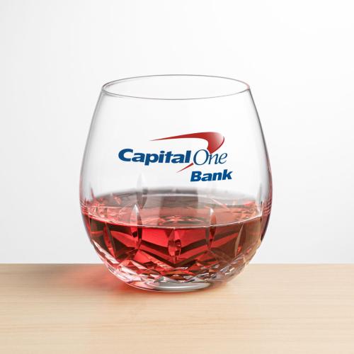 Corporate Gifts - Barware - Wine Glasses - Templeton Stemless Wine - Full Color