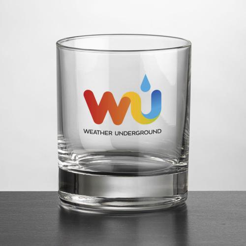 Corporate Gifts - Barware - On the Rocks Glasses - Chelsea OTR/DOF - Full Color