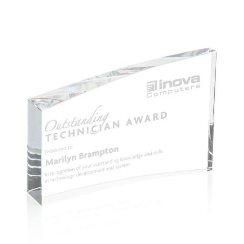 Awards and Trophies - Crystal Awards - Hayes Peaks Crystal Award