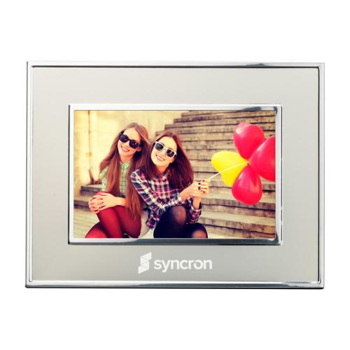 Corporate Gifts - Desk Accessories - Picture Frames - Grenada Frame - Champagne/Silver