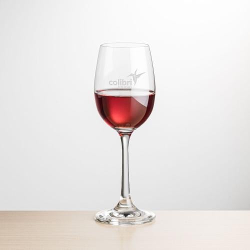 Corporate Gifts - Barware - Wine Glasses - Burlington Wine - Deep Etch