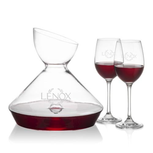Corporate Gifts - Barware - Carafes - Woodbury Carafe & Burlington Wine