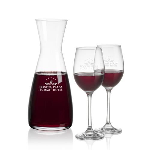 Corporate Gifts - Barware - Carafes - Portofino Carafe & Burlington Wine