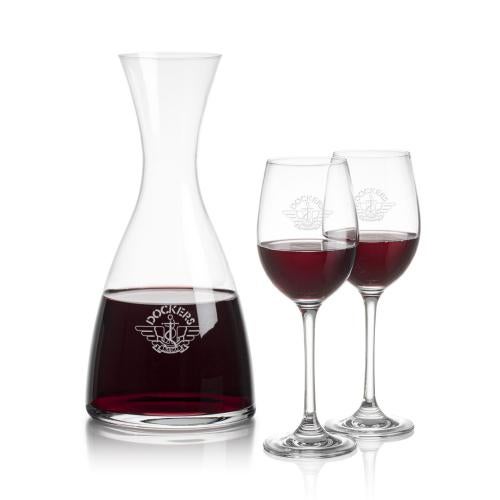 Corporate Gifts - Barware - Carafes - Barham Carafe & Burlington Wine