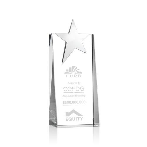 Awards and Trophies - Crystal Awards - Fanshaw Silver Star Towers Crystal Award