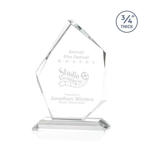 Awards and Trophies - Crystal Awards - Mercer Starfire Peaks Crystal Award