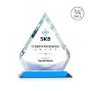 Apex Full Color Sky Blue Diamond Crystal Award