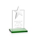 Bryanston Chrome Star Green Towers Crystal Award