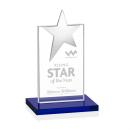 Bryanston Chrome Star Blue  Towers Crystal Award