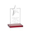 Bryanston Chrome Star Red Towers Crystal Award