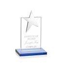 Bryanston Chrome Star Sky Blue  Towers Crystal Award