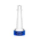 Lighthouse Blue on Stanrich Base Crystal Award