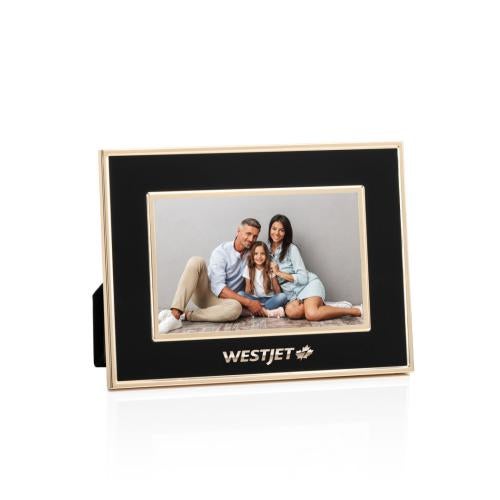 Corporate Gifts - Desk Accessories - Picture Frames - Grenada Frame - Black/Rose Gold