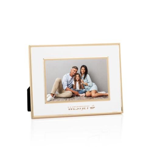 Corporate Gifts - Desk Accessories - Picture Frames - Grenada Frame - White/Rose Gold
