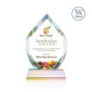 Royal Diamond Full Color Prismatic on Newhaven Polygon Crystal Award