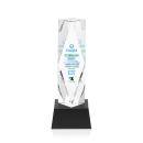 Toscana Full Color Black on Base Towers Crystal Award