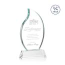 Croydon Clear on Newhaven Base Flame Crystal Award