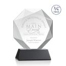 Bradford Black on Newhaven Base Polygon Crystal Award