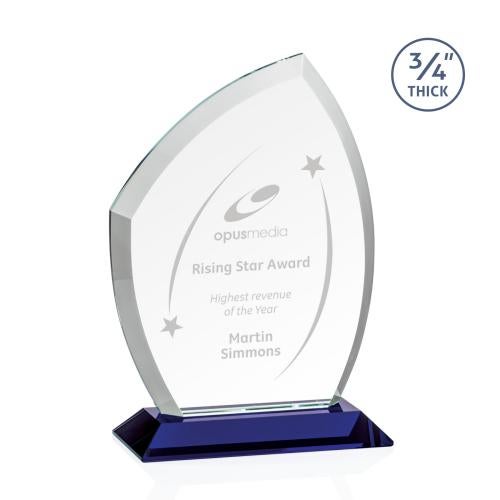 Awards and Trophies - Crystal Awards - Daltry Blue  Peaks Crystal Award