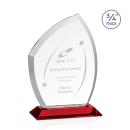 Daltry Red Unique Crystal Award