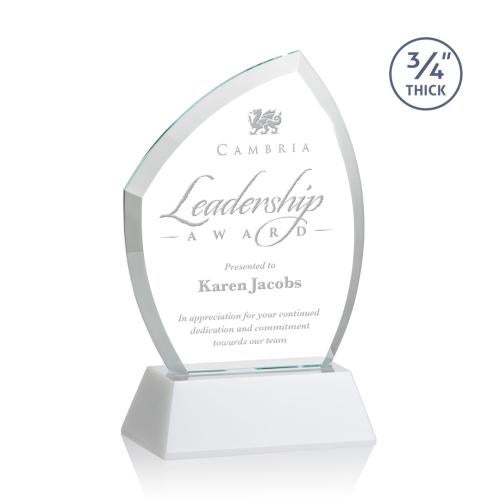 Awards and Trophies - Crystal Awards - Daltry White on Newhaven Base Unique Crystal Award