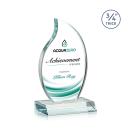 Croydon Full Color Clear Flame Crystal Award