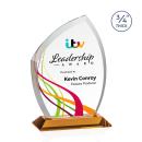 Daltry Full Color Amber Unique Crystal Award
