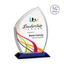 Daltry Full Color Blue Unique Crystal Award