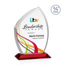 Daltry Full Color Red Unique Crystal Award