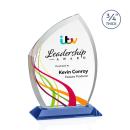 Daltry Full Color Sky Blue Unique Crystal Award