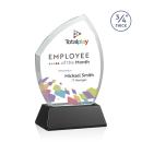 Daltry Full Color Black on Newhaven Base Unique Crystal Award