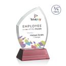 Daltry Full Color Red on Newhaven Base Unique Crystal Award