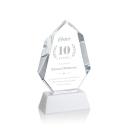 Norwood White on Newhaven Base Polygon Crystal Award