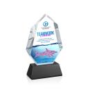 Norwood Full Color Black on Newhaven Base Polygon Crystal Award