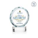 Centura Full Color Clear on Alberton Base Circle Crystal Award