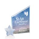 Cooper Full Color Starfire/Chrome Star Peaks Crystal Award