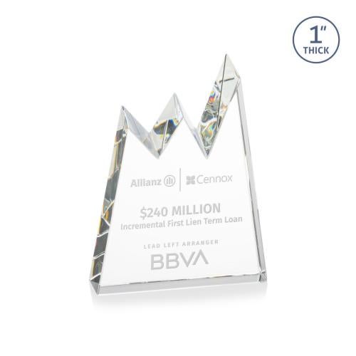 Awards and Trophies - Crystal Awards - Alpine Clear Peaks Crystal Award