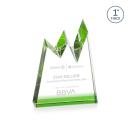 Alpine Green Peaks Crystal Award