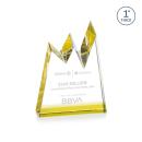 Alpine Gold Peaks Crystal Award