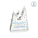 Alpine Full Color Clear Peaks Crystal Award