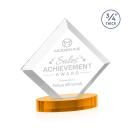 Belaire Amber on Alberton Base Diamond Crystal Award