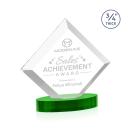 Belaire Green on Alberton Base Diamond Crystal Award