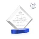 Belaire Sky Blue on Alberton Base Diamond Crystal Award