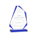 Hillmont Blue Unique Crystal Award