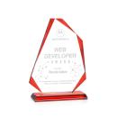 Hillmont Red Unique Crystal Award