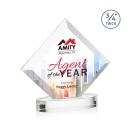 Belaire Full Color Clear on Alberton Base Diamond Crystal Award