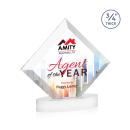Belaire Full Color White on Alberton Base Diamond Crystal Award